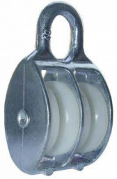 Блок D-30 мм двойной пластик оцинкованный