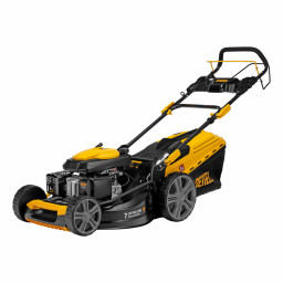 Газонокосилка бензиновая GLD-520SP, 196 куб.см, ширина 52 см, привод, 7 уровней,травосборник 60 л Denzel