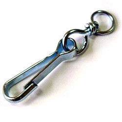 Карабин D-40 мм с вертлюгом, ( тип А )