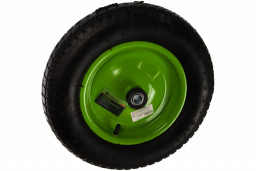 Колесо пневматическое 3.25/3-8, длина оси 90мм, подшипник 16мм Сибртех