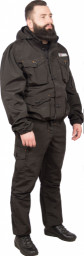 Костюм летний Hunter, рип стоп, черный GURON