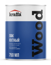 Лак паркетный глянцевый 0,75л Kraffa WOOD