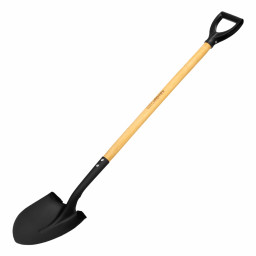 Лопата для сыпучих грузов, 215х285х1325 мм, деревянный черенок с пропиткой, Сибртех