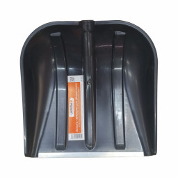 Лопата снегоуборочная 415*410 пластмассовая оцинкованная планка Ø 32 КРЕПЫЖ