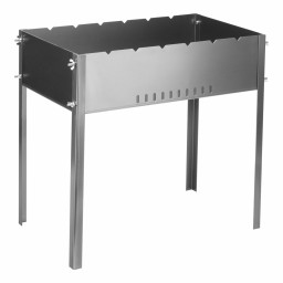 Мангал на барашках 500 х 305 х 500 мм, сталь 1.2 мм, Camping Palisad