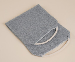 Мочалка - лента массажная SL Home Ортика хлопок 48×21 см серая