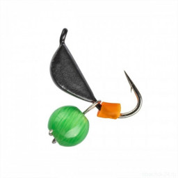 Мормышка вольф Ракушка с ушком 4мм 0,95гр Bl кошач. глаз Y (MW-2240-BL/Y) Helios