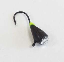 Мормышка вольф.Капля с ушком камень+подмазка фосф. 4мм 0,95гр Bn Helios