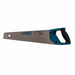 Ножовка по дереву "Piranha", 400 мм, 11-12 TPI, зуб-3D, каленый зуб, двухкомпонентная рукоятка Gross