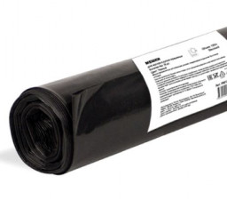 Пакеты для мусора 200 л 10 шт в рулоне черные ПВД