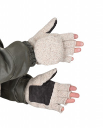 Перчатки-рукавицы шерстяные со спилком на ладони Юкагиры Safeprotect (Тинсулейт)