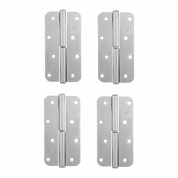 Петля накладная ПН1-130 левая, цинк, 4 шт, (Металлист)