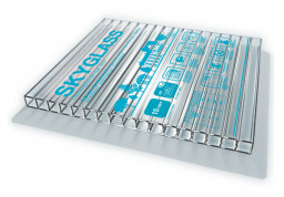 Поликарбонат сотовый SKYGLASS 8мм бесцветный 2,1*6