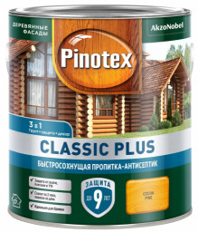 Пропитка-антисептик Pinotex Classic Plus 3в1 Сосна 2,5л