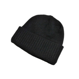 Шапка зимняя трикотажная чёрный