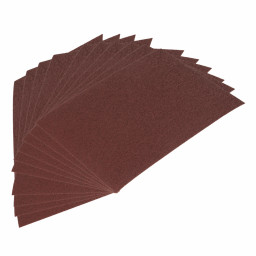 Шлифлист на тканевой основе, зернистость № 32, 240 х 170 мм, 10 шт, водостойкий, "БАЗ"