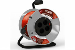 Удлинитель силовой на катушке СУ-3х1,5-30/2 с выключателем 4 розетки РЕСАНТА